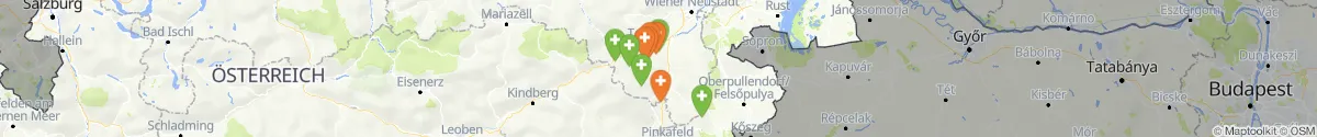 Kartenansicht für Apotheken-Notdienste in der Nähe von Aspangberg-Sankt Peter (Neunkirchen, Niederösterreich)